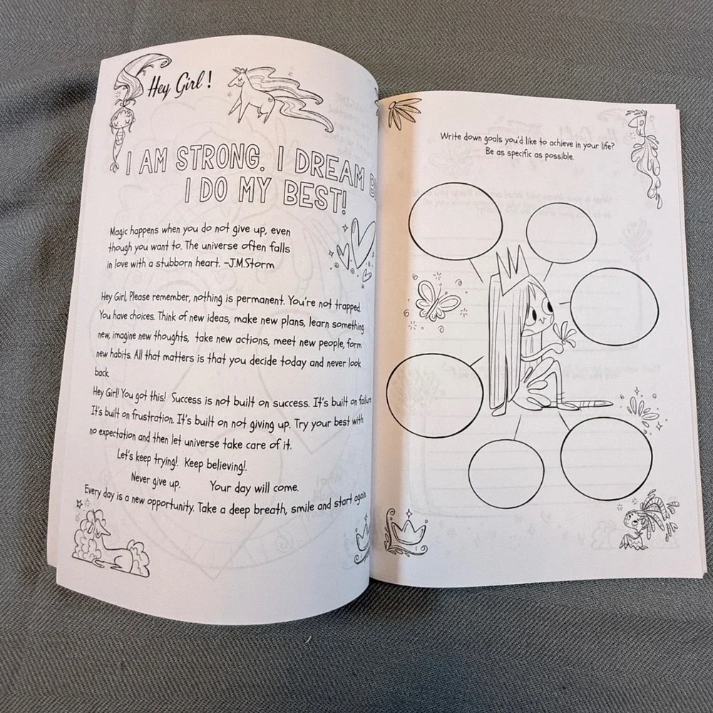 Hey Girl Empowering Journal for Girls Pragya Tomar Coloring Activity Book Purple